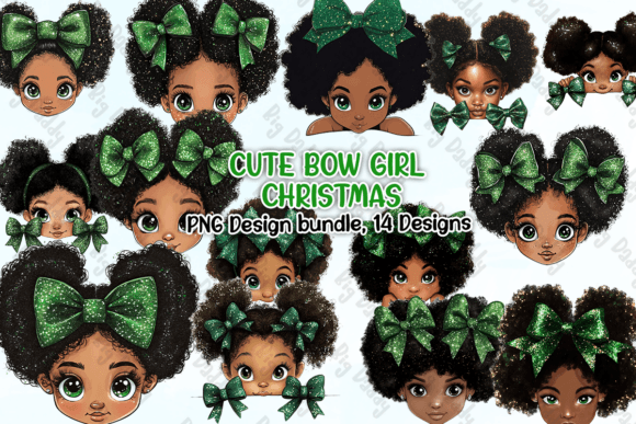 Cute Bow Girl Christmas Clipart PNG: Designer Review