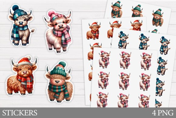 Cute Cow Christmas Sticker: Illustrations Review
