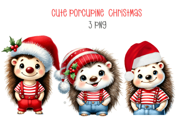 Cute Porcupine Christmas Clipart: Illustrations Review