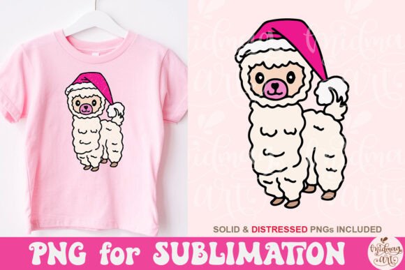 Llama Christmas PNG: Festive Illustrations for Crafters