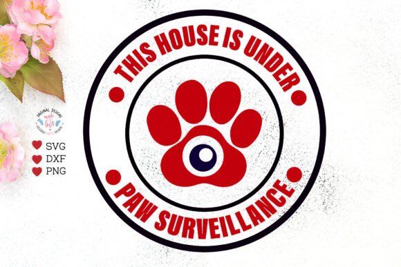 Paw Surveillance Christmas Pets Illustrations