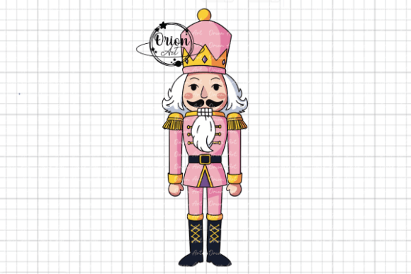 Pink Nutcracker Clipart: Festive Illustrations