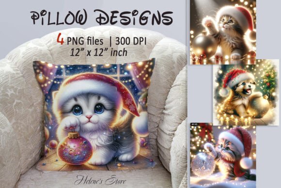 Review: Christmas Cute Pets Pillow Case Illustrations