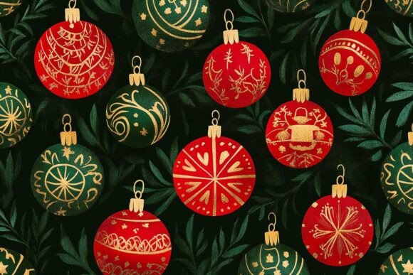 Review: Christmas Digital Pattern Xmas Balls