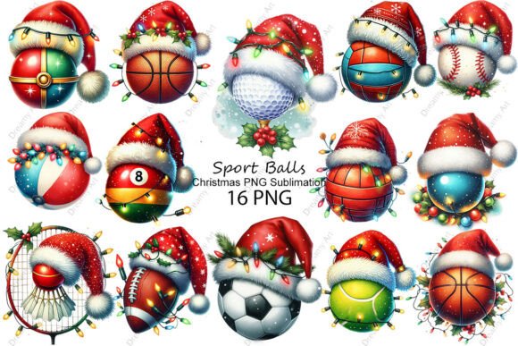 Review: Christmas Sport Balls PNG Sublimation for Embroidery