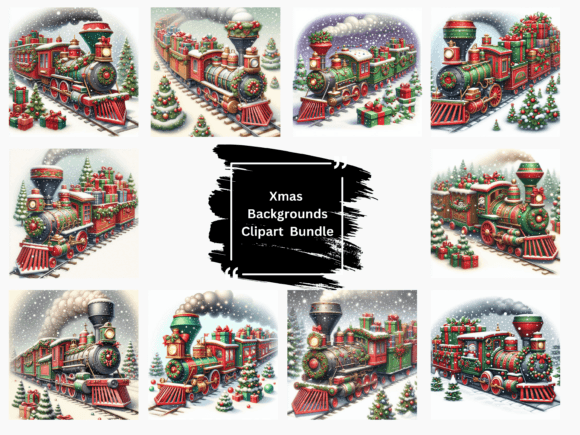 Reviewing Christmas Trains for Holiday Embroidery