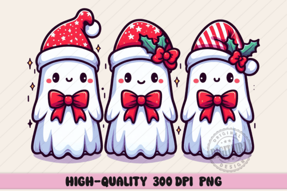 Reviewing Three Cute Christmas Ghost Png for Embroidery