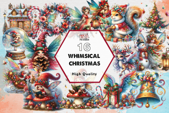 Whimsical Christmas Clipart PNG & Illustrations Review